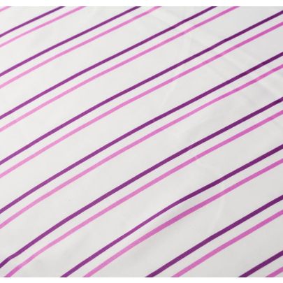 100% Polyester Fabric - Pink And Purple Stripes